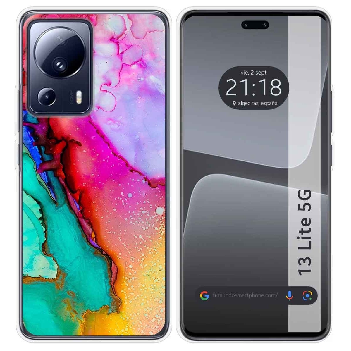 Funda Silicona compatible con Xiaomi 13 Lite 5G diseño Mármol 15 Dibujos