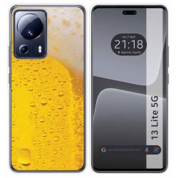 Funda Silicona compatible con Xiaomi 13 Lite 5G diseño Cerveza Dibujos