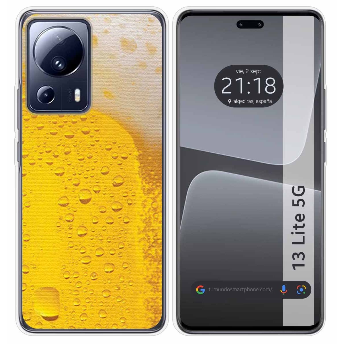 Funda Silicona compatible con Xiaomi 13 Lite 5G diseño Cerveza Dibujos
