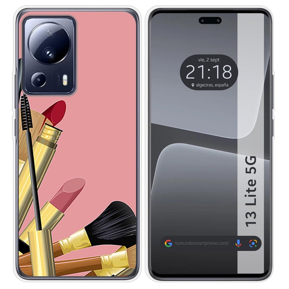 Funda Silicona compatible con Xiaomi 13 Lite 5G diseño Brochas Dibujos