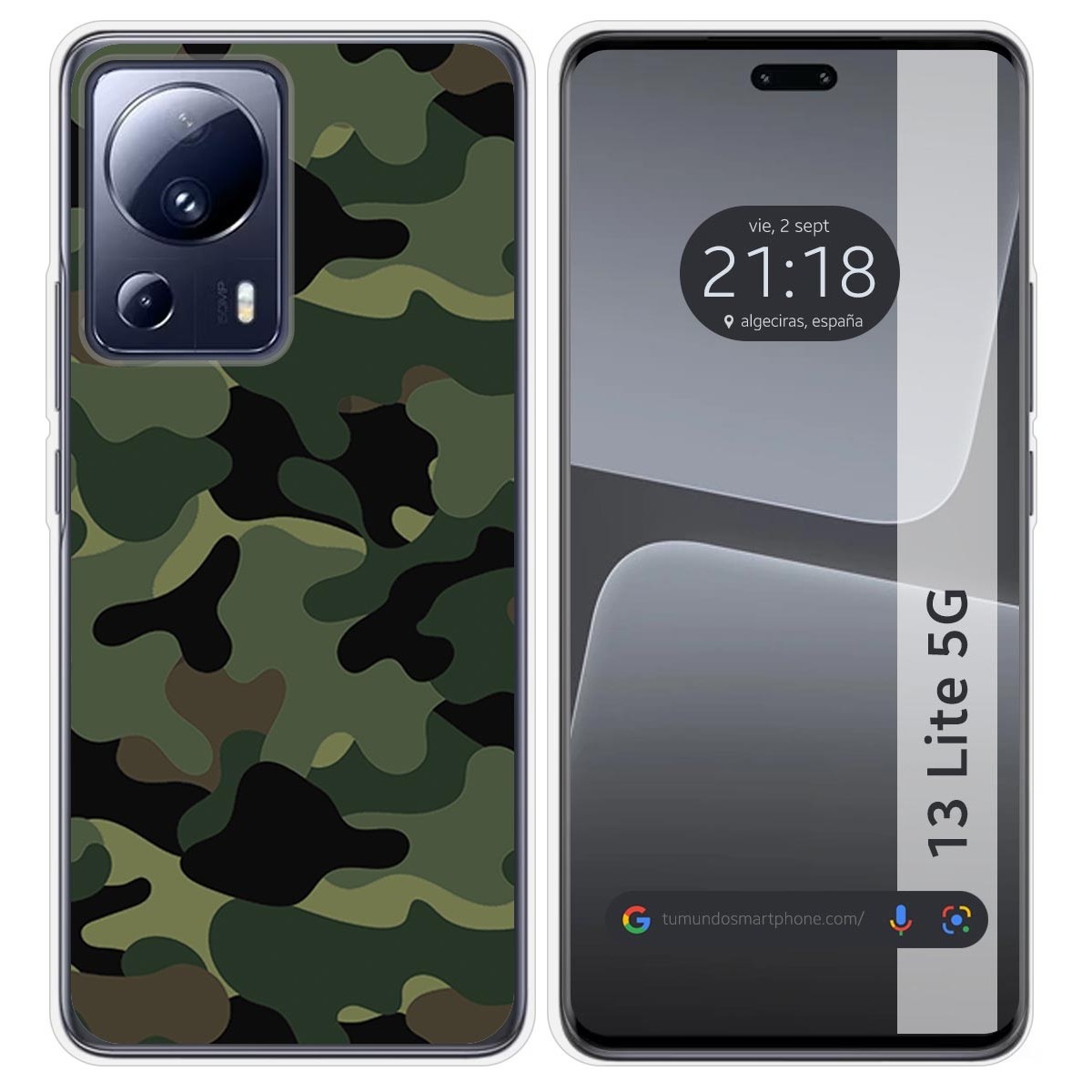 Funda Silicona compatible con Xiaomi 13 Lite 5G diseño Camuflaje Dibujos