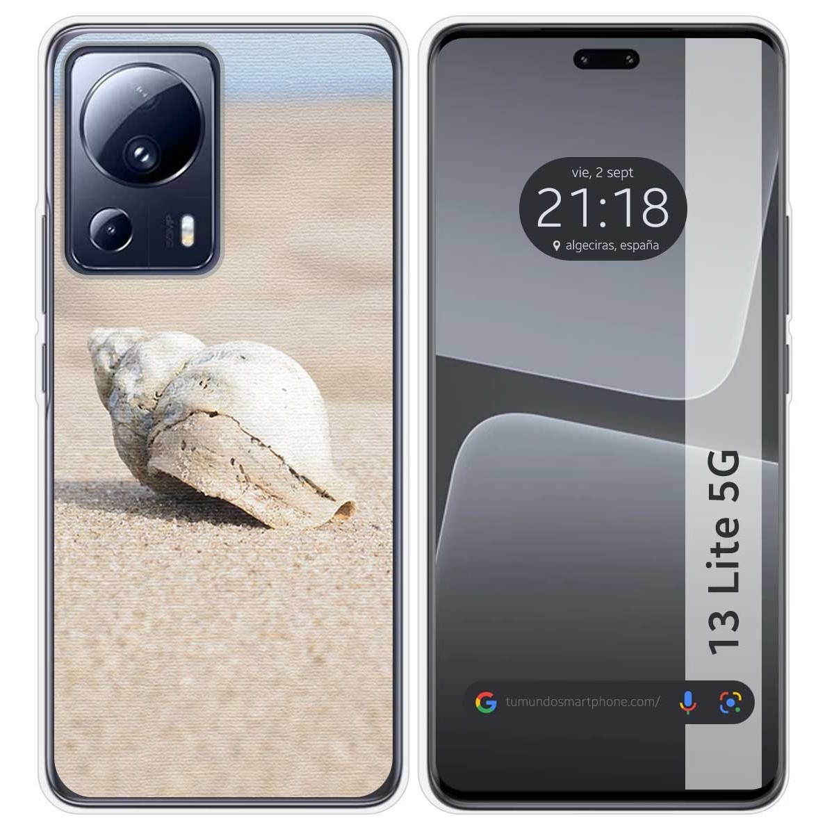Funda Silicona compatible con Xiaomi 13 Lite 5G diseño Concha Dibujos