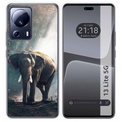 Funda Silicona compatible con Xiaomi 13 Lite 5G diseño Elefante Dibujos