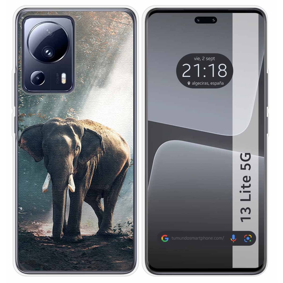 Funda Silicona compatible con Xiaomi 13 Lite 5G diseño Elefante Dibujos