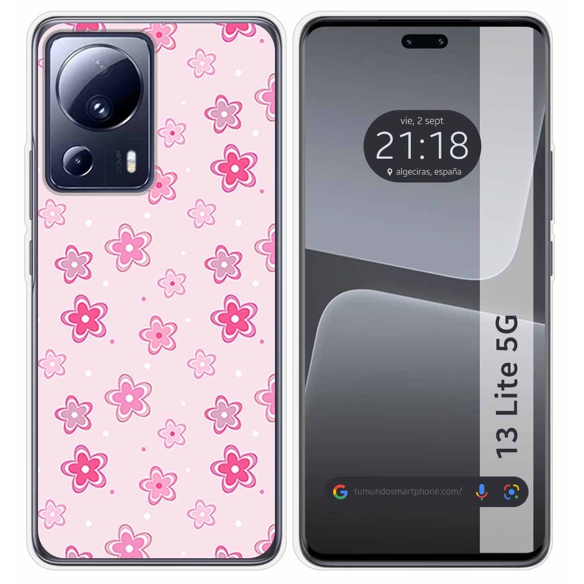 Funda Silicona compatible con Xiaomi 13 Lite 5G diseño Flores Dibujos