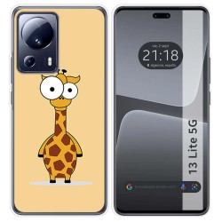 Funda Silicona compatible con Xiaomi 13 Lite 5G diseño Jirafa Dibujos