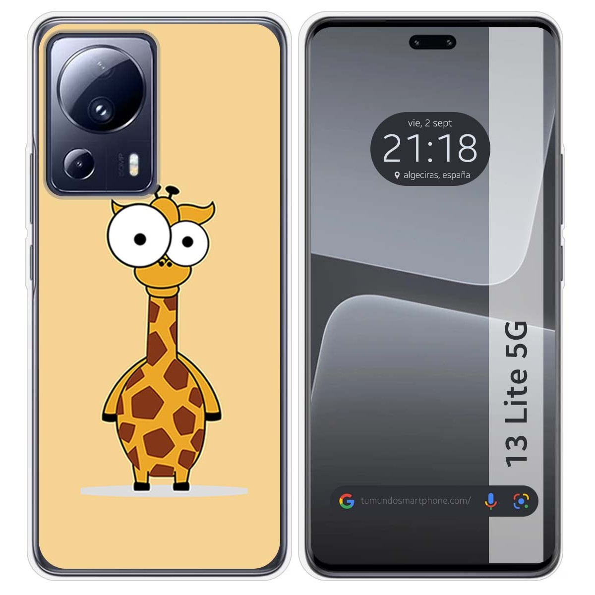 Funda Silicona compatible con Xiaomi 13 Lite 5G diseño Jirafa Dibujos