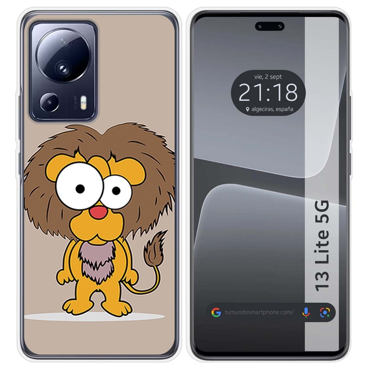 Funda Silicona compatible con Xiaomi 13 Lite 5G diseño Leon Dibujos