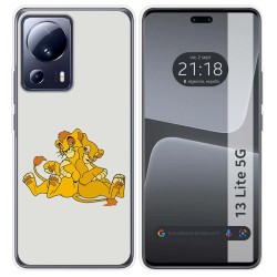 Funda Silicona compatible con Xiaomi 13 Lite 5G diseño Leones Dibujos