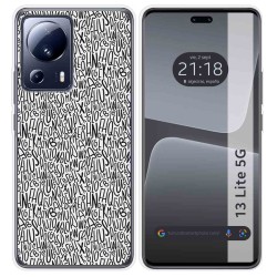 Funda Silicona compatible con Xiaomi 13 Lite 5G diseño Letras Dibujos