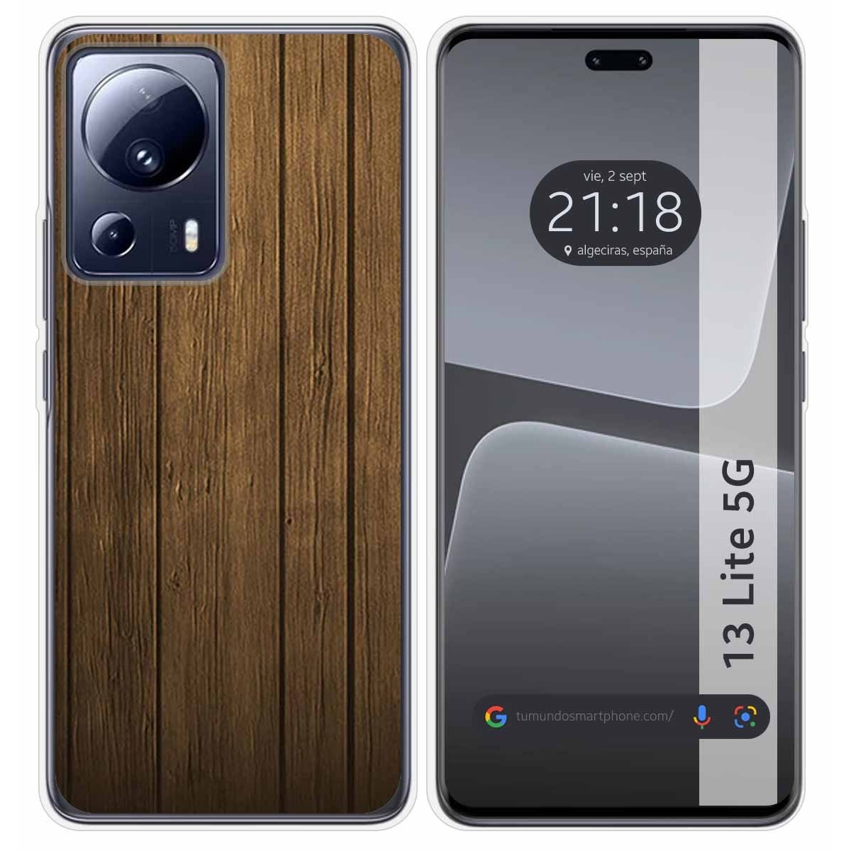 Funda Silicona compatible con Xiaomi 13 Lite 5G diseño Madera Dibujos