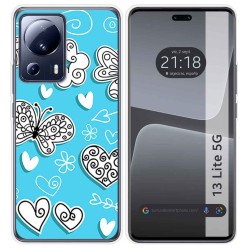 Funda Silicona compatible con Xiaomi 13 Lite 5G diseño Mariposas Dibujos