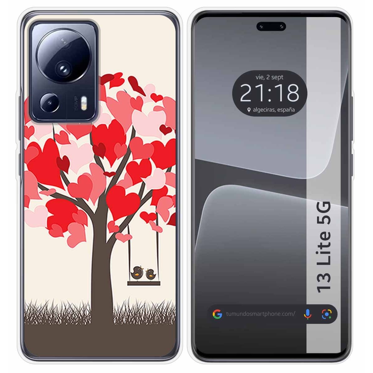 Funda Silicona compatible con Xiaomi 13 Lite 5G diseño Pajaritos Dibujos