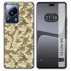 Funda Silicona compatible con Xiaomi 13 Lite 5G diseño Sand Camuflaje Dibujos