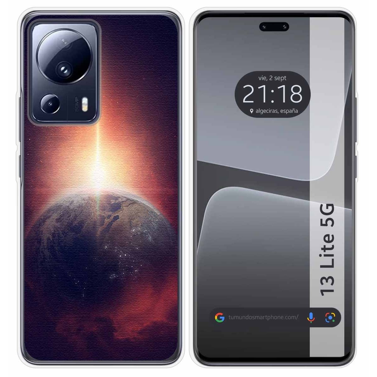 Funda Silicona compatible con Xiaomi 13 Lite 5G diseño Tierra Dibujos