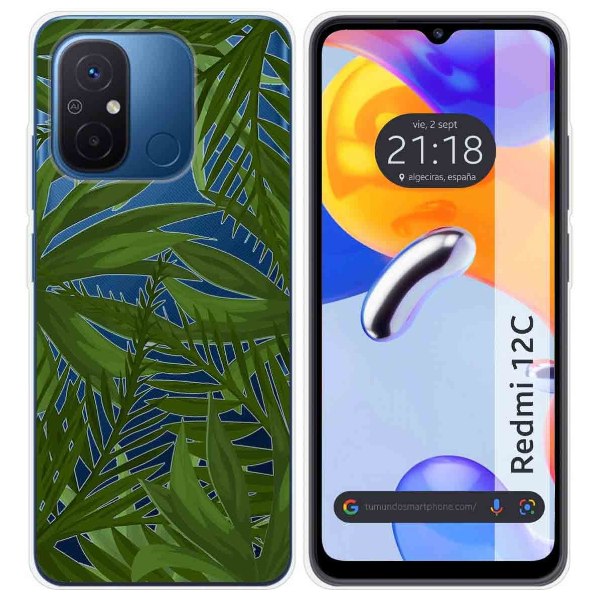 Funda Silicona Transparente compatible con Xiaomi Redmi 12C diseño Jungla Dibujos