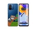 Funda Silicona Transparente compatible con Xiaomi Redmi 12C diseño Panda Dibujos