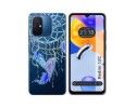 Funda Silicona Transparente compatible con Xiaomi Redmi 12C diseño Plumas Dibujos
