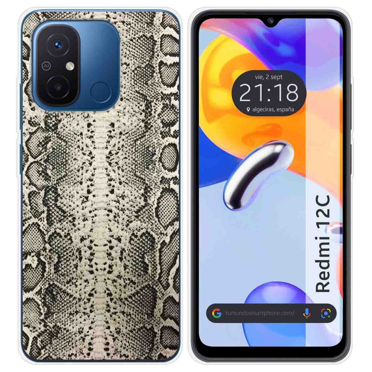 Funda Silicona compatible con Xiaomi Redmi 12C diseño Animal 01 Dibujos