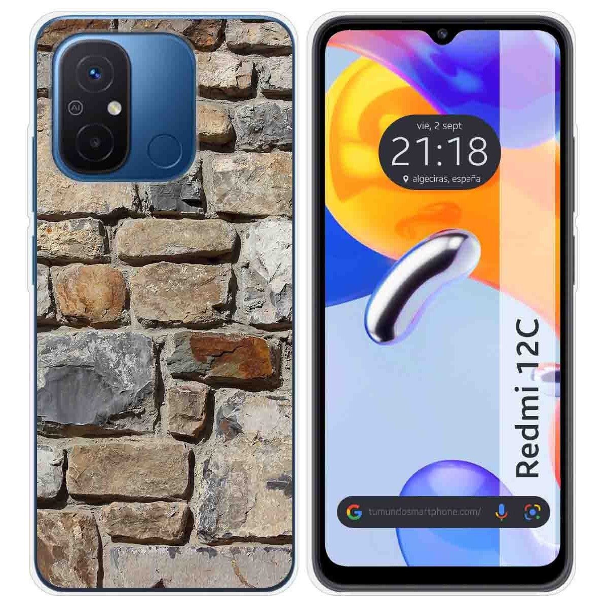 Funda Silicona compatible con Xiaomi Redmi 12C diseño Ladrillo 03 Dibujos