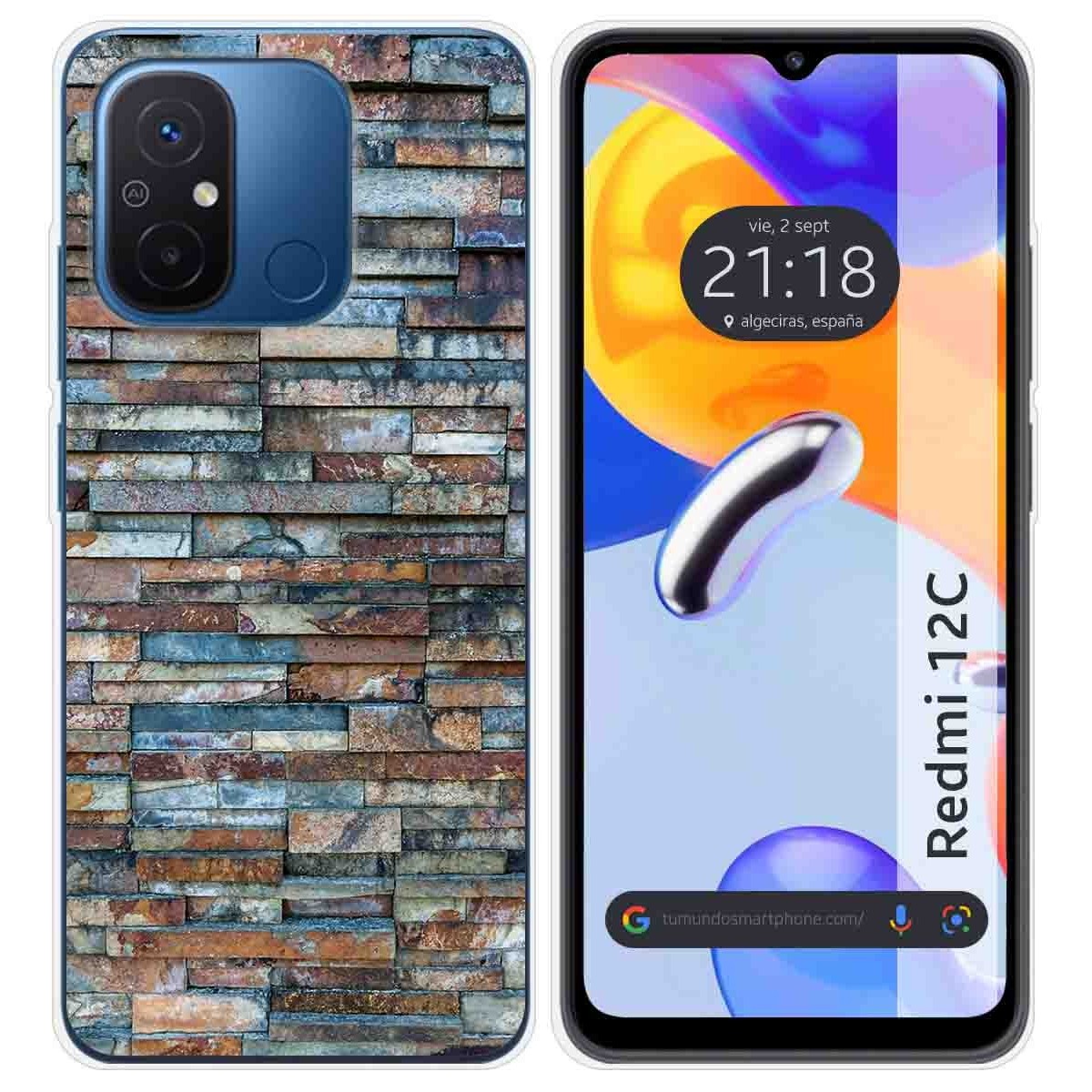 Funda Silicona compatible con Xiaomi Redmi 12C diseño Ladrillo 05 Dibujos