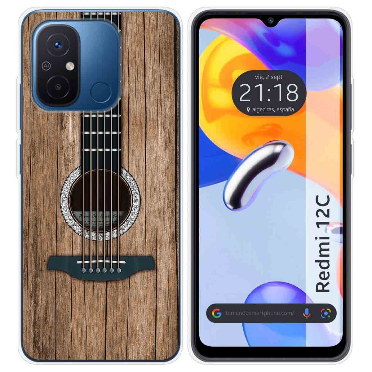 Funda Silicona compatible con Xiaomi Redmi 12C diseño Madera 11 Dibujos