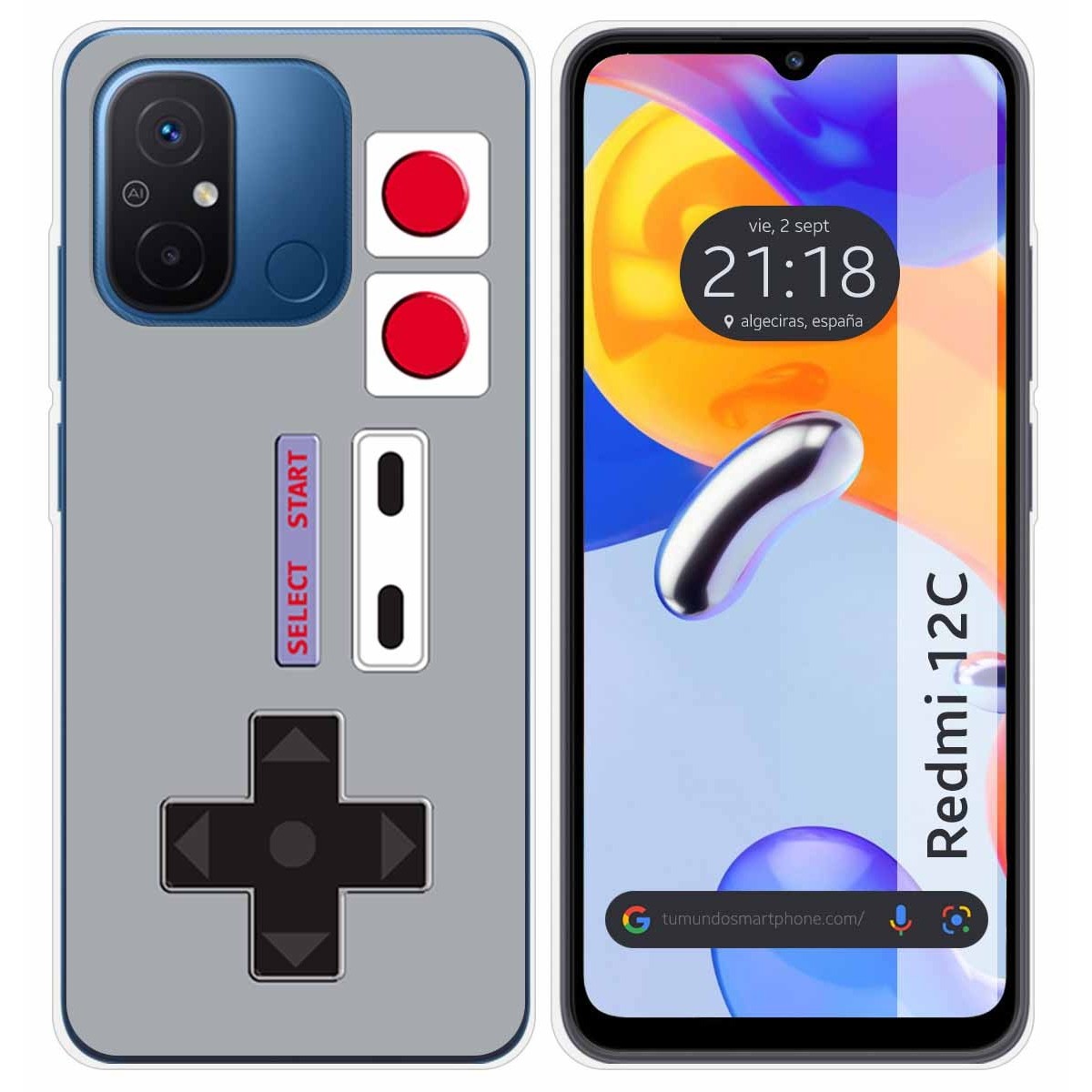 Funda Silicona compatible con Xiaomi Redmi 12C diseño Consola Dibujos