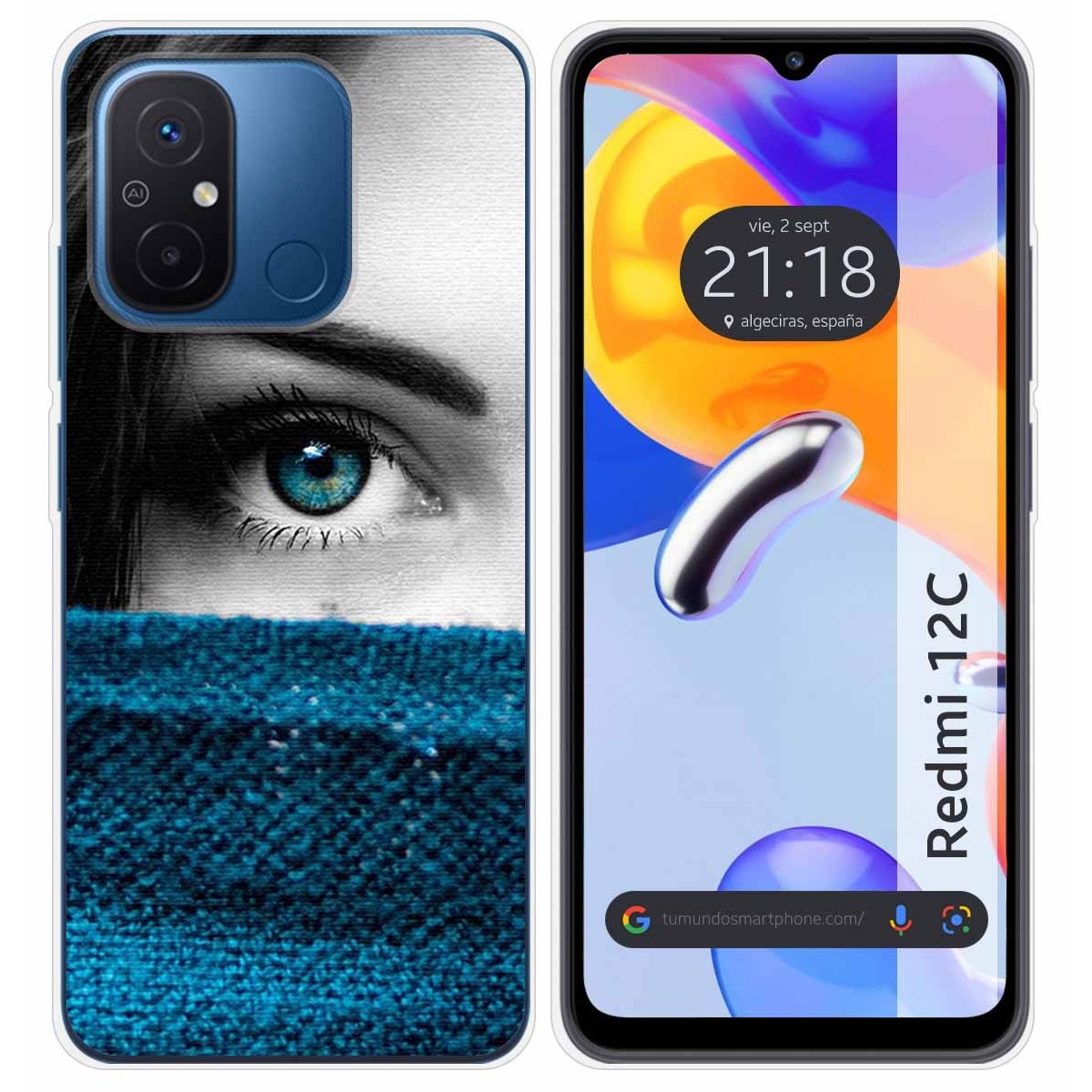 Funda Silicona compatible con Xiaomi Redmi 12C diseño Ojo Dibujos