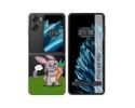 Funda Carcasa Dura Transparente para Oppo Find N2 Flip 5G diseño Conejo Dibujos