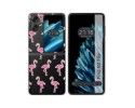 Funda Carcasa Dura Transparente para Oppo Find N2 Flip 5G diseño Flamenco Dibujos