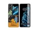 Funda Carcasa Dura Transparente para Oppo Find N2 Flip 5G diseño Jirafa Dibujos