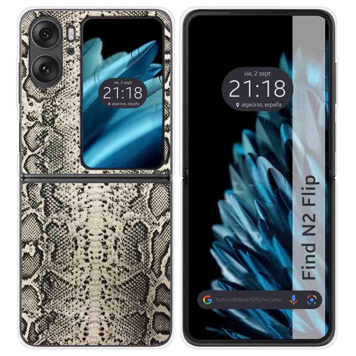 Funda Carcasa Dura para Oppo Find N2 Flip 5G diseño Animal 01 Dibujos