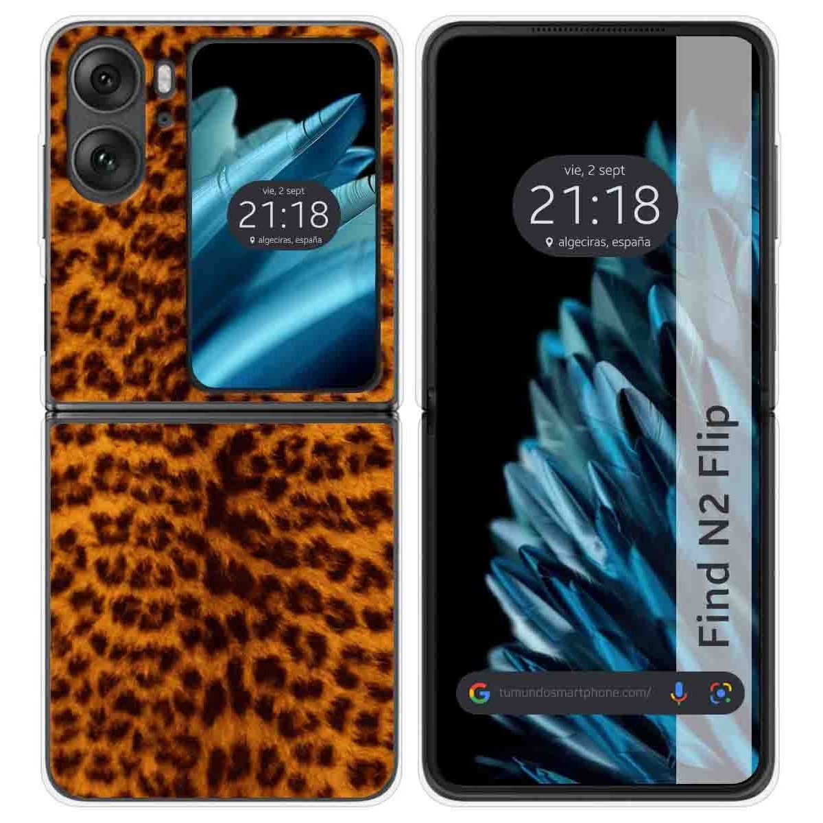 Funda Carcasa Dura para Oppo Find N2 Flip 5G diseño Animal 03 Dibujos