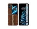 Funda Carcasa Dura para Oppo Find N2 Flip 5G diseño Cuero 01 Dibujos