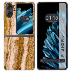 Funda Carcasa Dura para Oppo Find N2 Flip 5G diseño Mármol 10 Dibujos