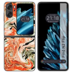 Funda Carcasa Dura para Oppo Find N2 Flip 5G diseño Mármol 12 Dibujos