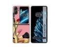 Funda Carcasa Dura para Oppo Find N2 Flip 5G diseño Brochas Dibujos