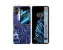 Funda Carcasa Dura para Oppo Find N2 Flip 5G diseño Circuito Dibujos