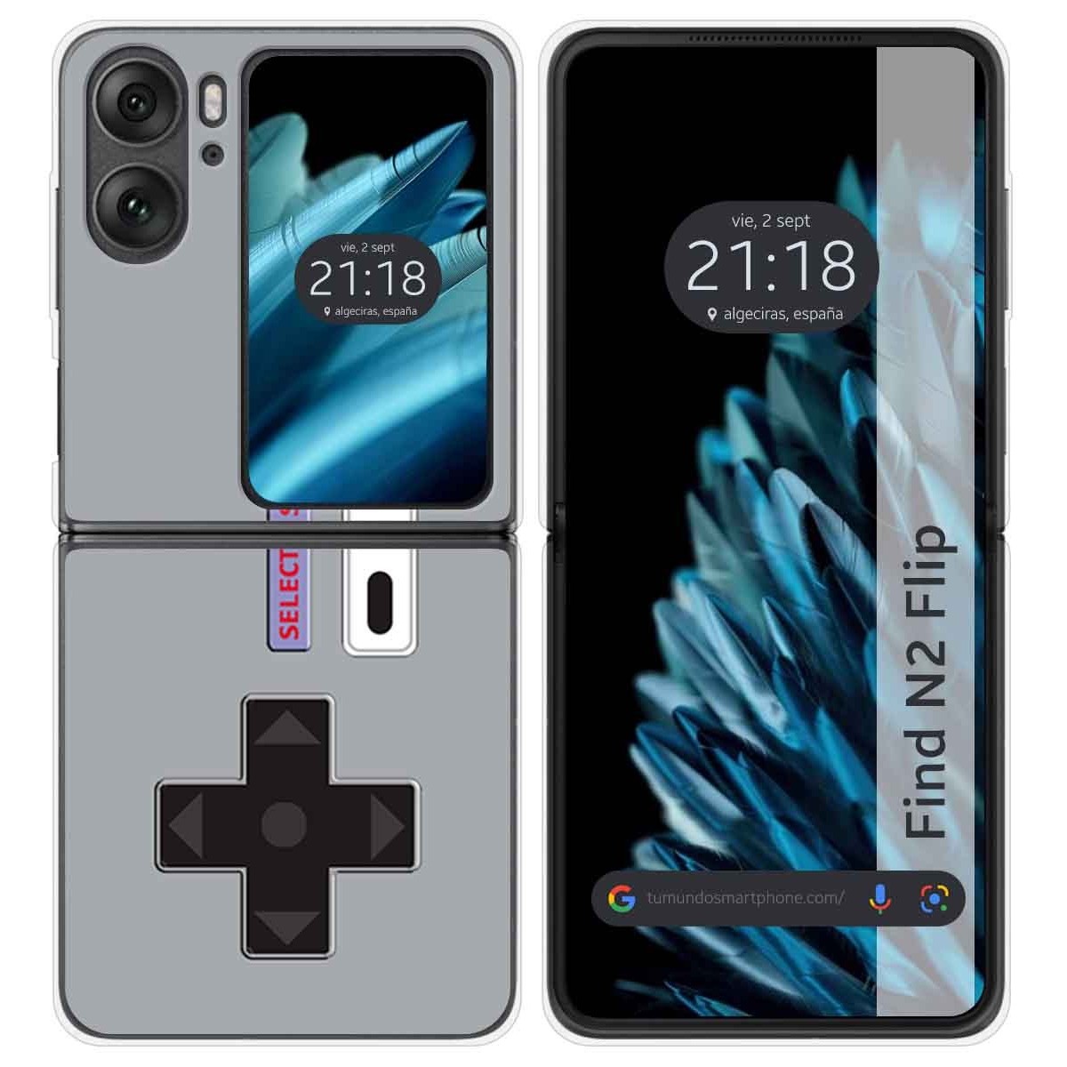 Funda Carcasa Dura para Oppo Find N2 Flip 5G diseño Consola Dibujos