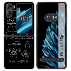 Funda Carcasa Dura para Oppo Find N2 Flip 5G diseño Formulas Dibujos