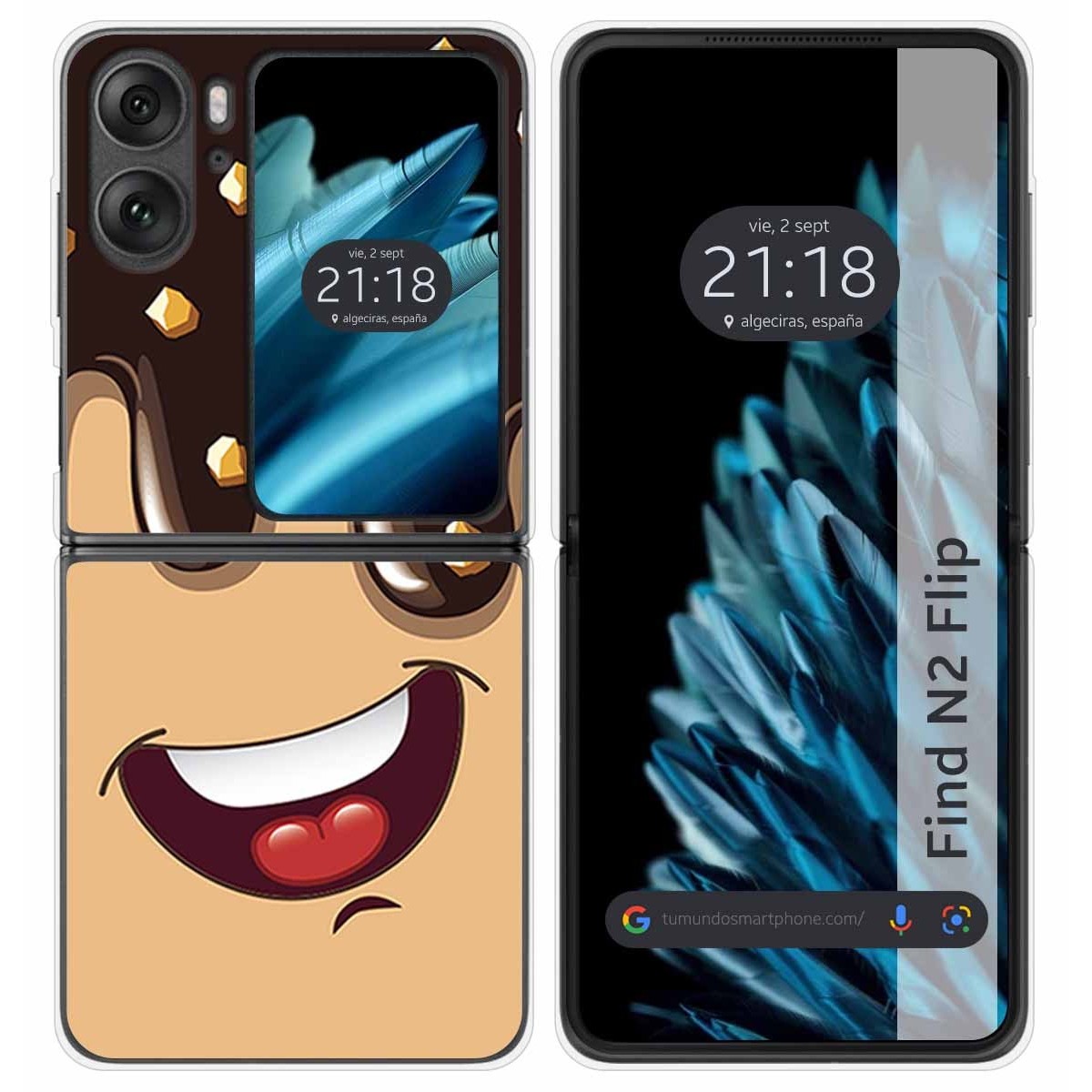 Funda Carcasa Dura para Oppo Find N2 Flip 5G diseño Helado Chocolate Dibujos