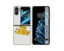 Funda Carcasa Dura para Oppo Find N2 Flip 5G diseño Leones Dibujos