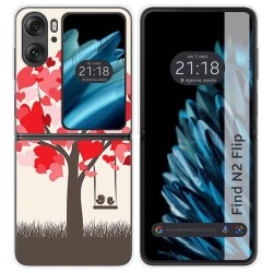 Funda Carcasa Dura para Oppo Find N2 Flip 5G diseño Pajaritos Dibujos