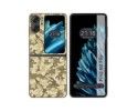 Funda Carcasa Dura para Oppo Find N2 Flip 5G diseño Sand Camuflaje Dibujos