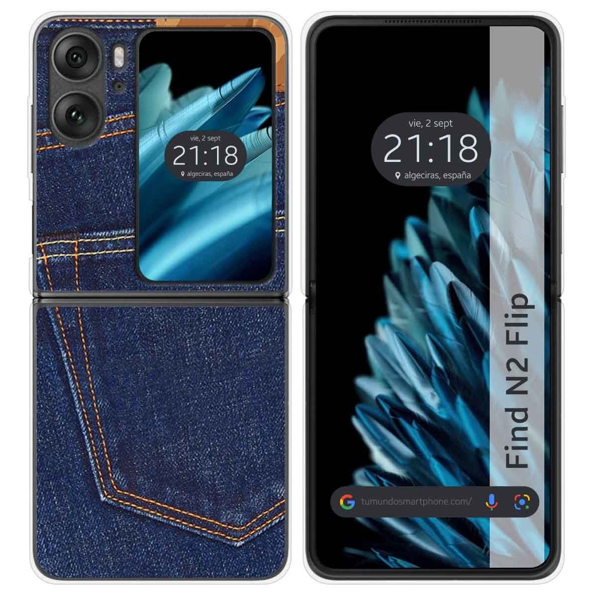 Funda Carcasa Dura para Oppo Find N2 Flip 5G diseño Vaquero Dibujos