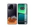 Funda Silicona Transparente compatible con Xiaomi 13 5G diseño Bufalo Dibujos