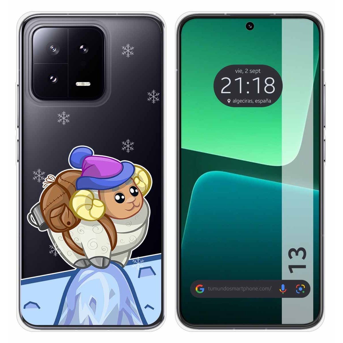 Funda Silicona Transparente compatible con Xiaomi 13 5G diseño Cabra Dibujos