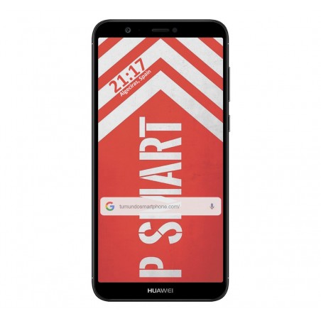 Protector Cristal Templado Frontal Completo Negro para Huawei P Smart Vidrio