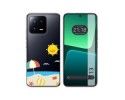 Funda Silicona Transparente compatible con Xiaomi 13 5G diseño Playa Dibujos