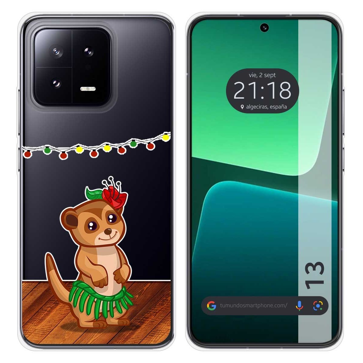 Funda Silicona Transparente compatible con Xiaomi 13 5G diseño Suricata Dibujos